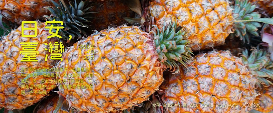 365 日安，臺灣之2018年4月25日